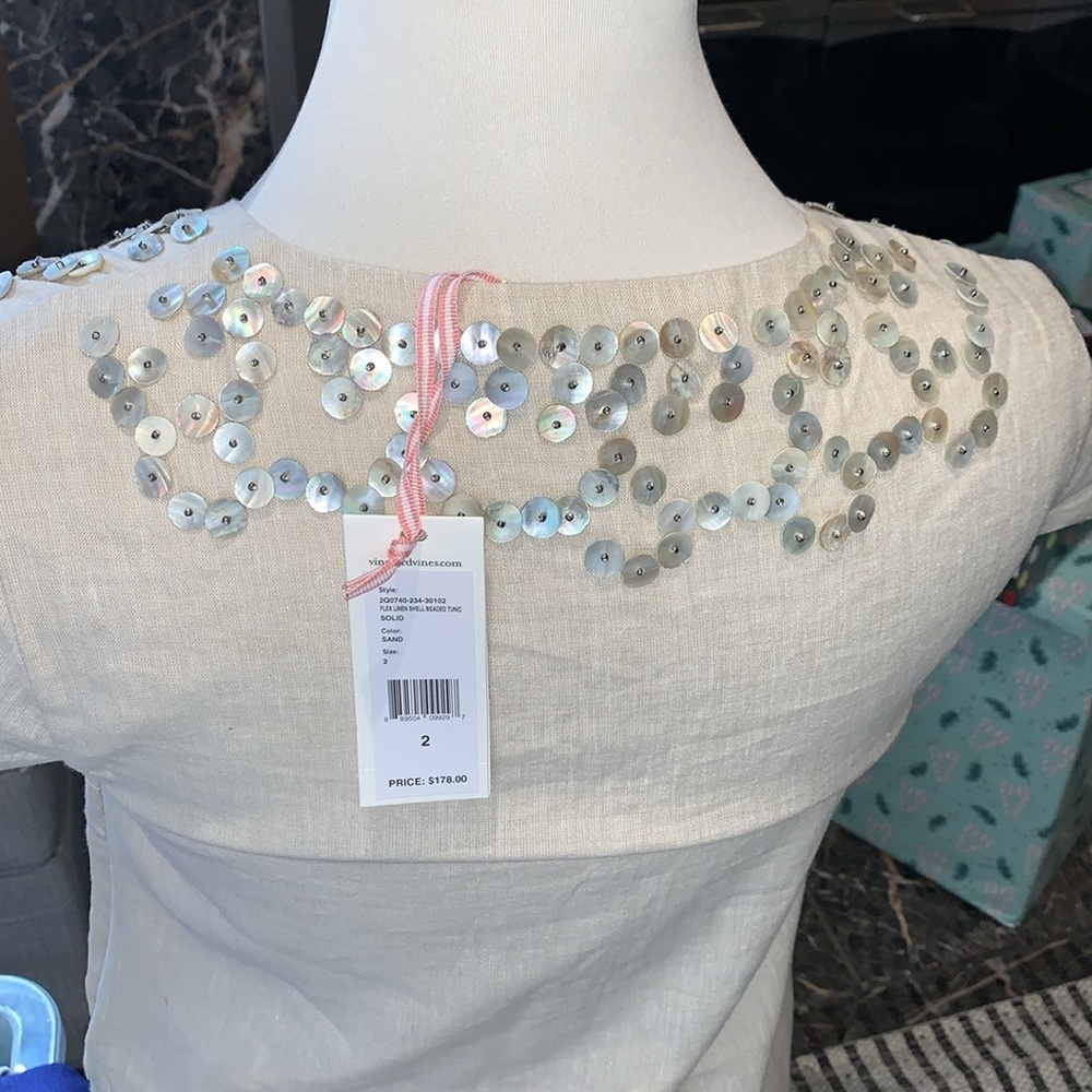 BNWT Cotton / Linen Dress by Vinyard Vines - Picture 5 of 10